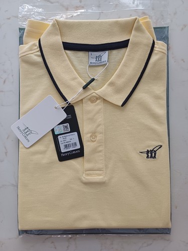 Polo henry cotton gialla - henry,